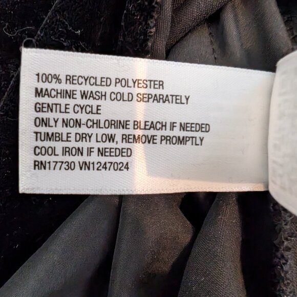 Women's Long Sleeve Velvet Mini A-Line Dress - Universal Thread Black L & XL - Picture 5 of 6